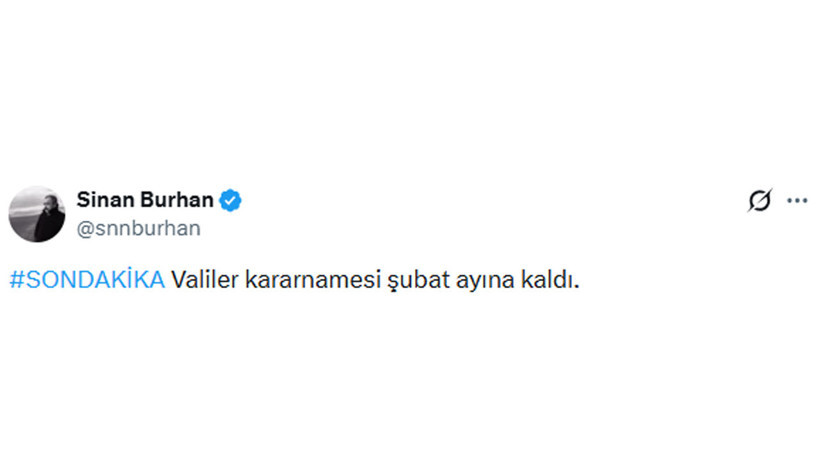 Valiler Kararnamesi şubata ertelendi - Resim : 1