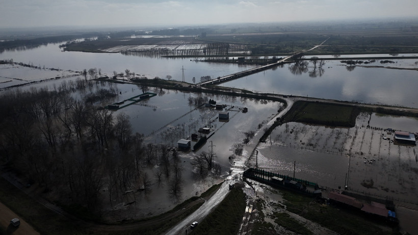 Meri&ccedil; Nehri taştı, her yer sular altında kaldı - Resim : 2