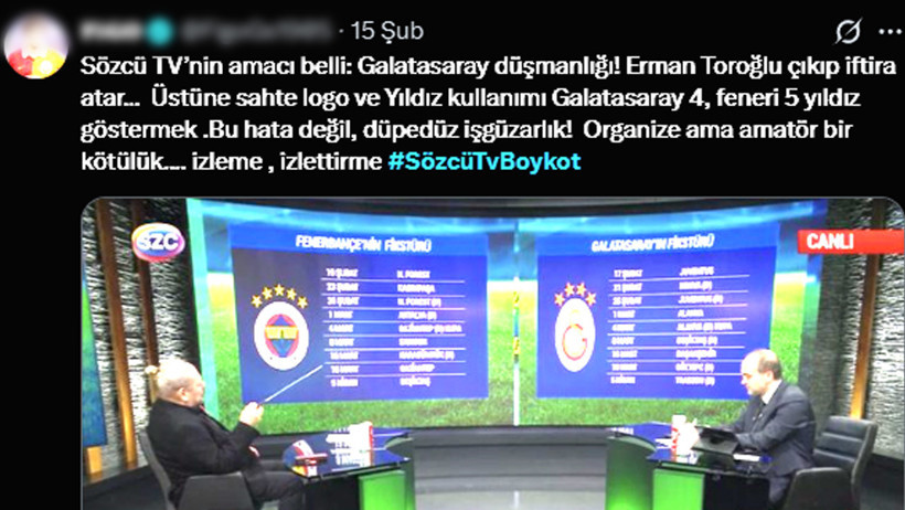 Erman Toroğlu'nun programında yıldız hatası Galatasaray taraftarını çıldırttı - Resim : 2