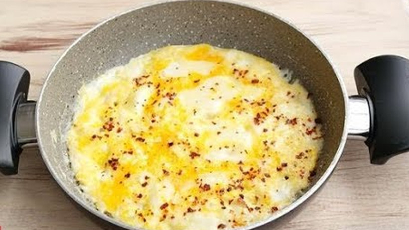 Peynirle buluşan yumurta: 4 kişilik doyurucu kahvaltı tarif - Resim : 2