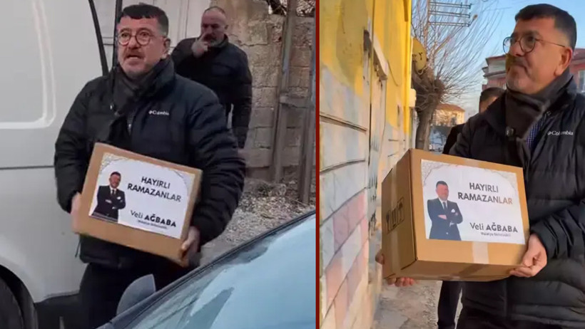 Veli Ağbaba'nın 'fotoğraflı' Ramazan kolisi tepki &ccedil;ekti - Resim : 1