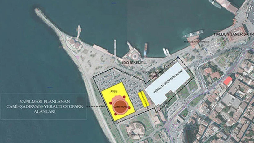 Kadık&ouml;y trafiğini fel&ccedil; edecek proje otopark tahliyesi ile başladı - Resim : 2