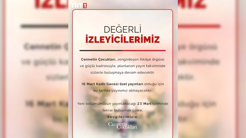 Cennetin Çocukları yeni bölüm neden yok? Yeni yayın tarihi ve kadro değişikliği - Resim : 2