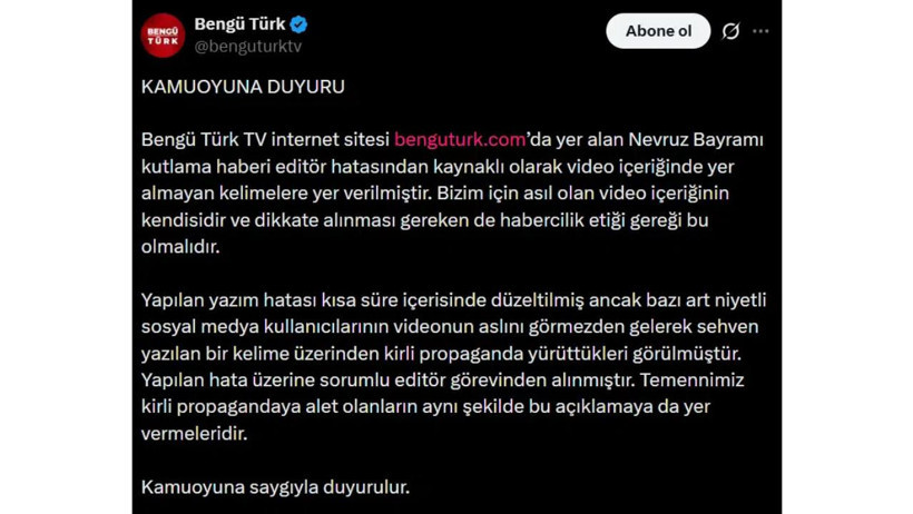 Bahçeli’nin sözleri 'farklı' servis edildi: Bengü Türk’te editörün işine son verildi - Resim : 2