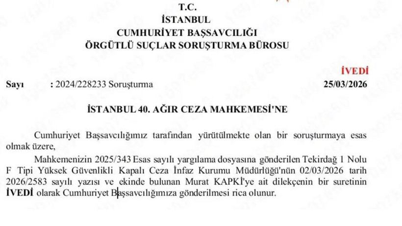 Kapki gelişmesi: Başsavcılıktan dikkat çeken talep - Resim : 1