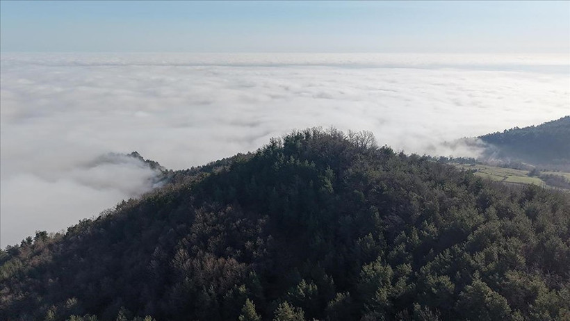 Yakakent’te muhteşem sis manzarası: Karadeniz görünmez oldu - Resim : 3