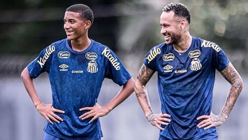 Neymar Brezilya efsanesinin oğluyla antrenmanda kavga etti - Resim : 2
