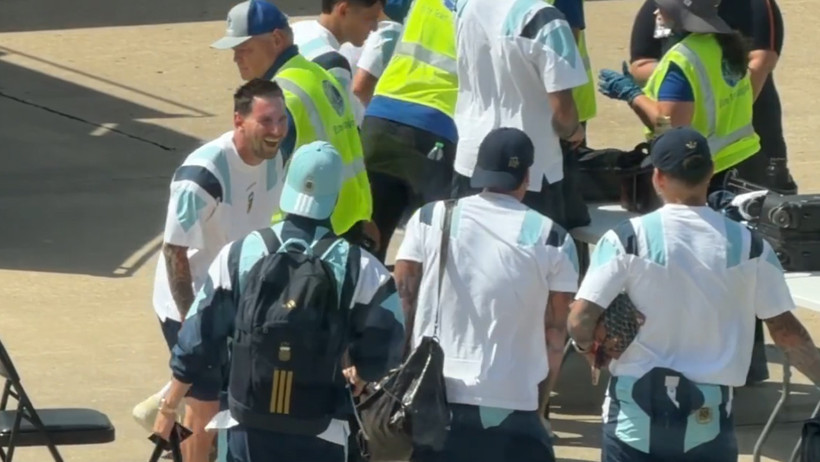 Messi'yi de el dedektörüyle aradılar... Arjantinli yıldızın tepkisi viral oldu, ABD güvenlik kuralları golü yedi - Resim : 2