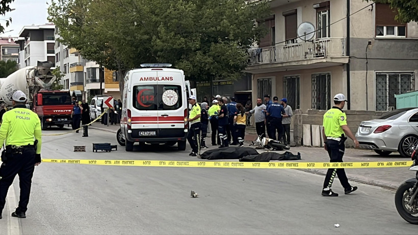 Bisikletli sürücü beton mikserine çarptı: Konya’da ölümcül kaza - Resim : 2