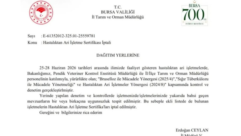 Tarım Bakanlığı 19 işletmenin sertifikasını iptal etti: Listede Solakoğlu'nun çiftliği de var - Resim : 1