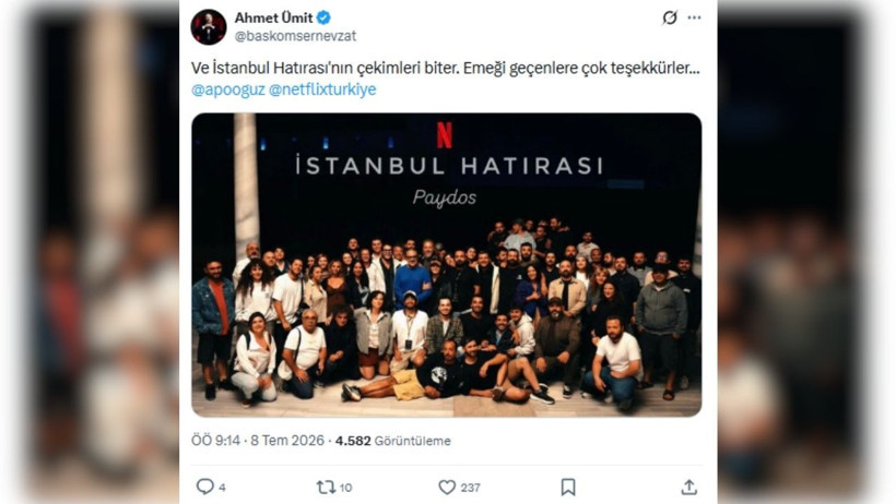 Ahmet Ümit’in ‘İstanbul Hatırası’ dizisinde çekimler tamamlandı: Netflix’te geri sayım başladı - Resim : 1