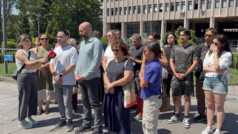 Basın meslek örgütleri Ankara Adliyesi önünde: "Alican Uludağ serbest bırakılsın" - Resim : 2