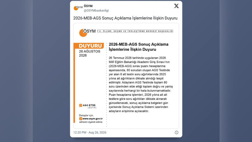 ÖSYM’den bir hesaplama hatası daha: Sıralama baştan aşağı değişecek - Resim : 1