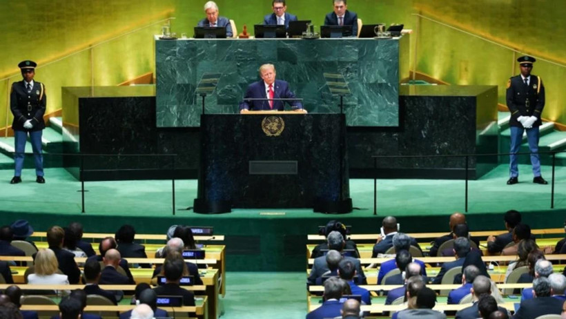 Trump BM kürsüsünden iki ülkeye mesaj verdi: Heyet salonu terk etti - Resim : 2