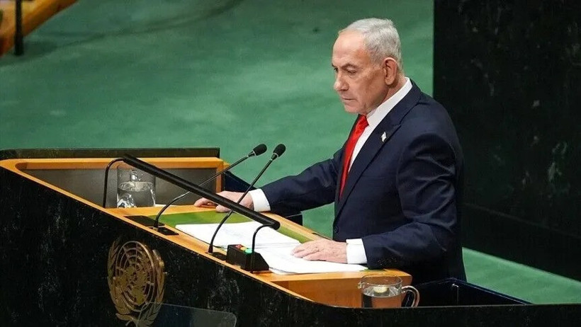Netanyahu BM kürsüsüne çıktı, salon boşaldı: Çok sayıda ülkeden protesto - Resim : 1