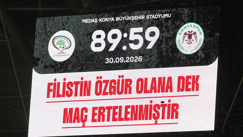 Konya'da 90 dakika tamamlanmadı: 'Filistin özgür olana dek maç ertelenmiştir' - Resim : 3