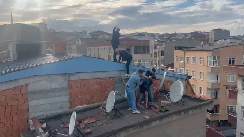 Çatıdan çatıya atlayamadı: Film sahnelerini aratmayan kaçış - Resim : 2