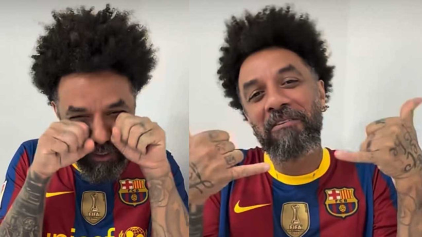 Fenerbahçe'nin eski yıldızı Barcelona forması giyip Galatasaray ile dalga geçti - Resim : 2