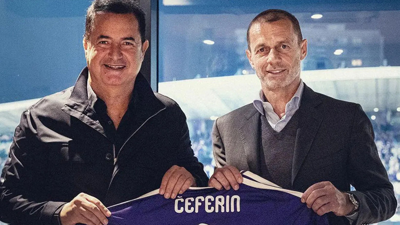 UEFA Başkanı Ceferin ile Acun Ilıcalı Maribor maçında buluştu - Resim : 1