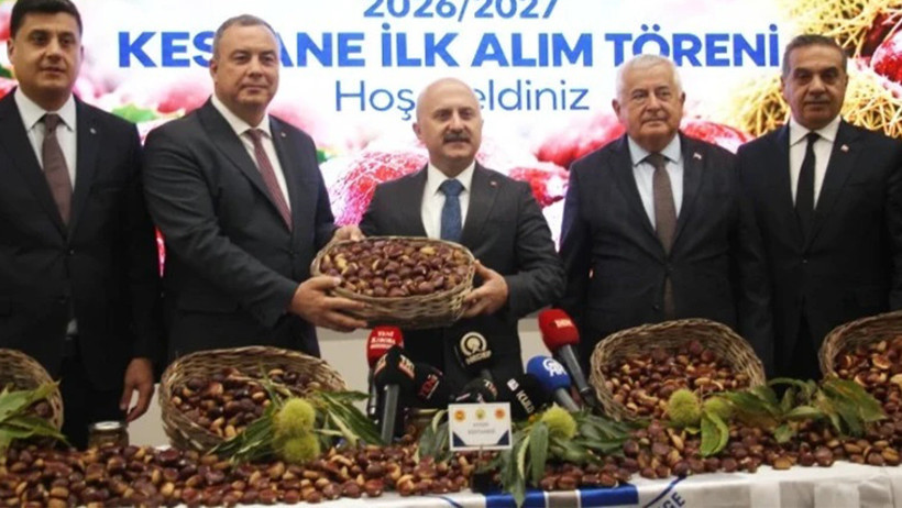 Coğrafi işaret tescilli Aydın kestanesi sembolik olarak kilogramı 600 TL'den satın alındı - Resim : 1