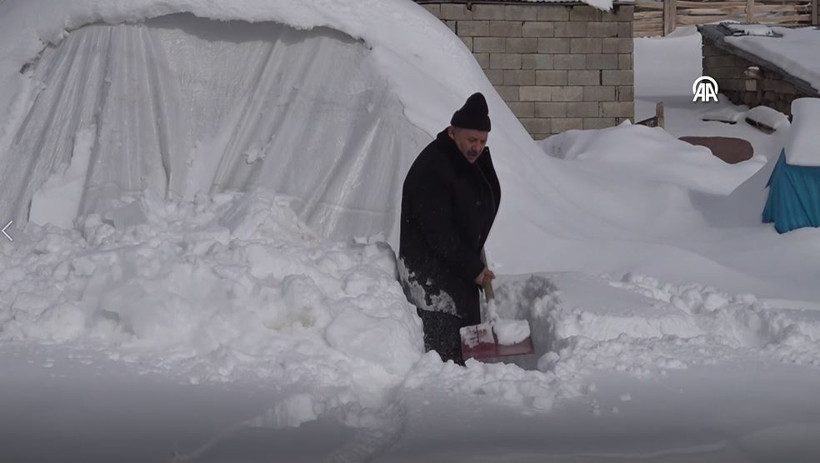 Bitlis’in gizli cenneti kar altında Süphan Dağı ve Aygır Gölü’nün dronla çekilen muhteşem hali... - Resim: 10
