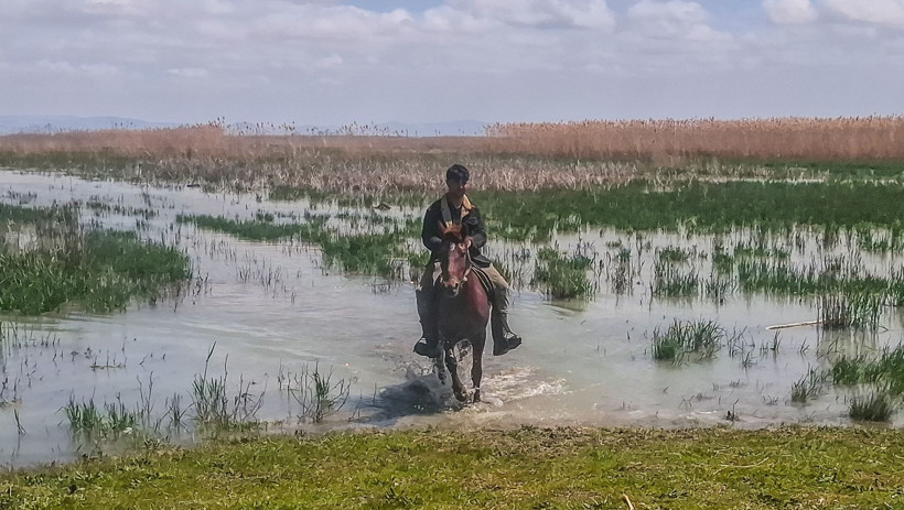 Hoca’nın mayası bu kez gerçekten tuttu: Çölleşen göl yeniden maviye büründü - Resim: 1