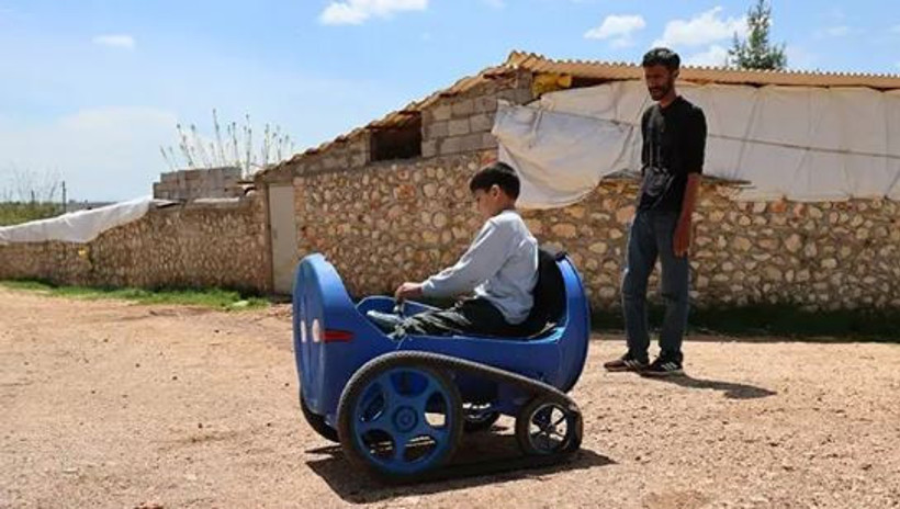 Ne mühendis ne usta: Bir baba oğlu için kendi elleriyle umut aracı yaptı - Resim : 1