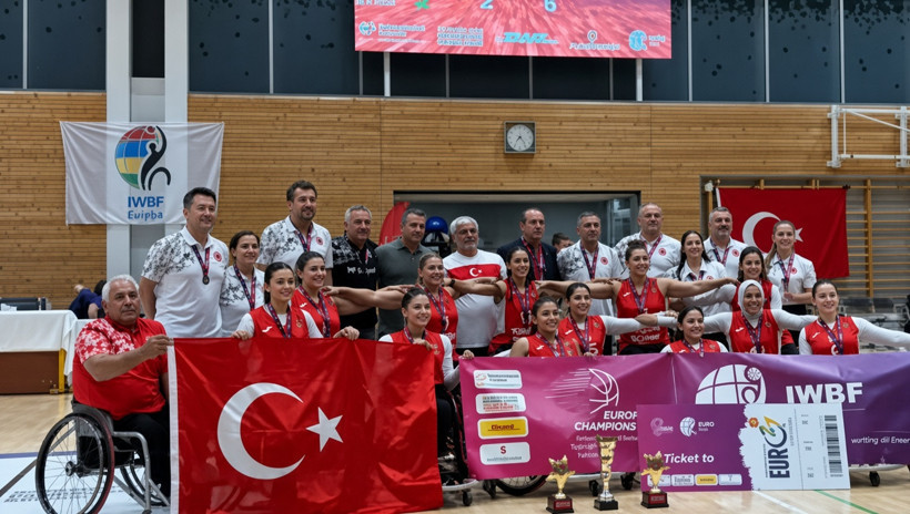 Tekerlekli Sandalye Basketbol Kadın Milli Takımı, Avrupa'da şampiyon oldu - Resim : 1