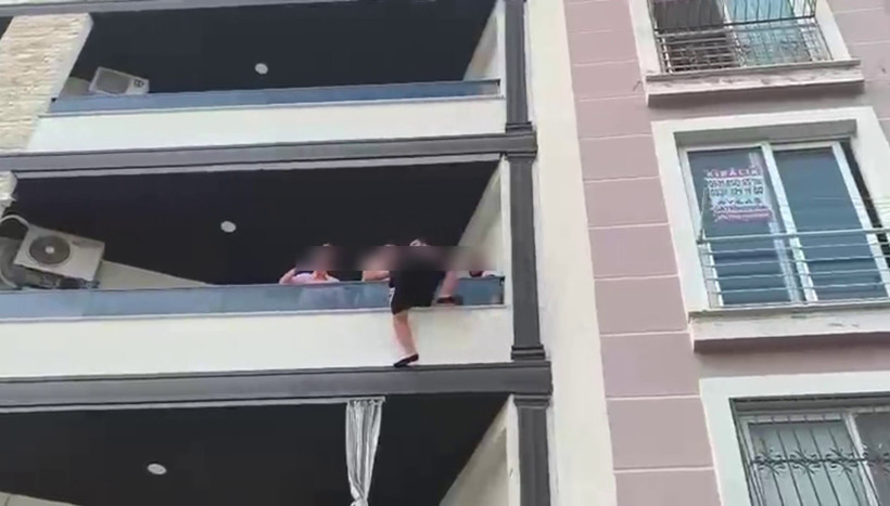 Balkon korkuluklarında yakalandı: Film sahnelerini aratmayan operasyon - Resim : 3