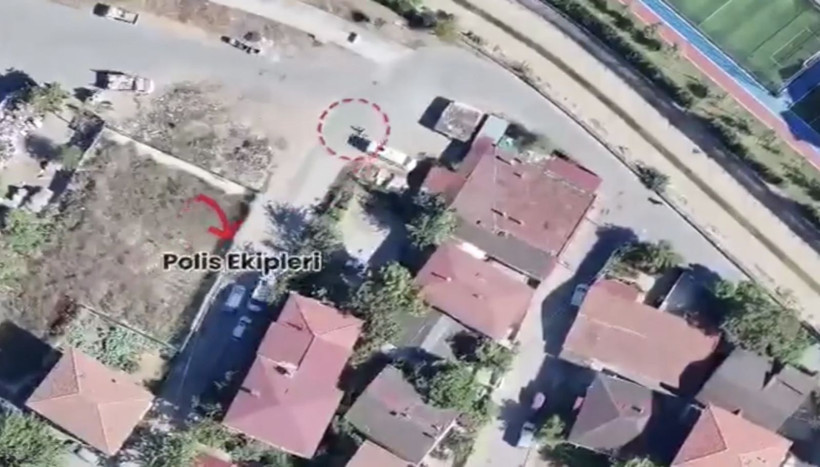 Lastik patladı ama takip bitmedi: Sancaktepe’de Drone’lu amansız takip - Resim: 1
