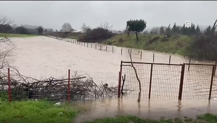 Ayvacık’ı sağanak vurdu: Sokaklar nehir oldu… Tarlalar suya gömüldü… - Resim: 6