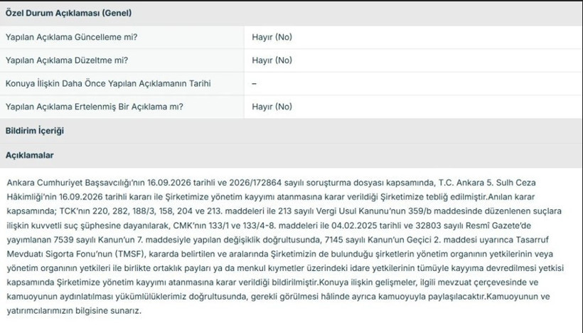 Alves Kablo'ya TMSF K-kayyumu atandı: Hisseler taban oldu - Resim : 1