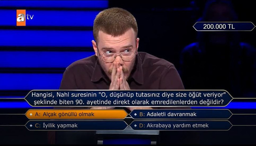 Kim Milyoner Olmak İster'de Nahl Suresi sorusunu joker kullanmadan doğru bildi: 200 bin TL kazandı, Oktay Kaynarca şaşırdı - Resim: 12