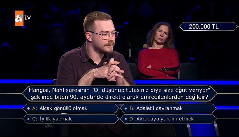 Kim Milyoner Olmak İster'de Nahl Suresi sorusunu joker kullanmadan doğru bildi: 200 bin TL kazandı, Oktay Kaynarca şaşırdı - Resim: 3