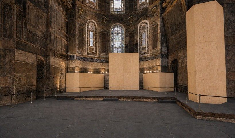 Ayasofya'da tarihi restorasyon: Çelik platform - Resim: 17