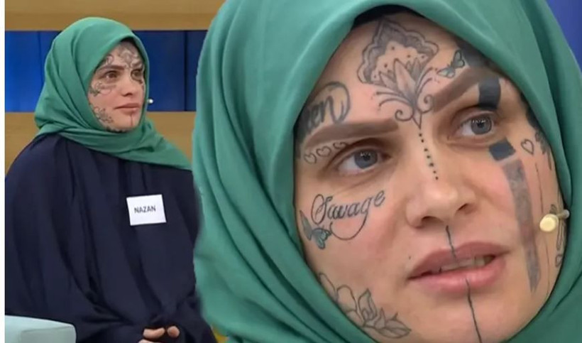 Kim bu yüzü dövmeli kadın? Sosyal medya onu konuşuyor - Resim: 2