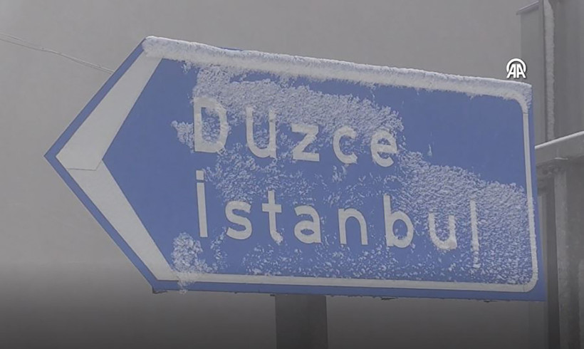 Bolu Dağı beyaza büründü: D-100'de kar alarmı: Ekipler gece gündüz çalışıyor... - Resim : 4