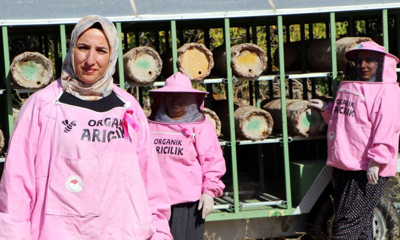 Bakteri ve virüslere karşı kalkan: ‘Pembe maskeli’ kadınlar kolları sıvadı - Resim: 5