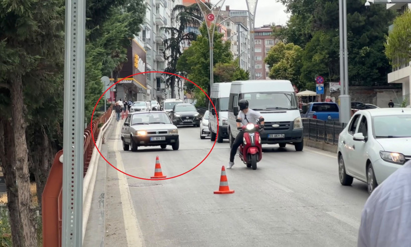 Trafik denetimini görünce geri geri açtı: Motorize polis yakaladı - Resim : 1
