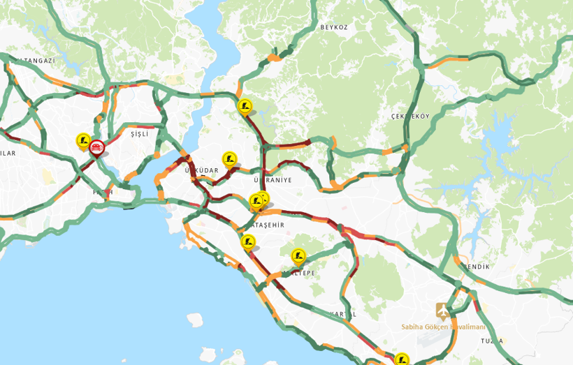 İstanbul'da trafik var mı? Avrupa ve Anadolu yakası anlık trafik durumu nasıl? (7 Eylül Pazartesi) - Resim: 3