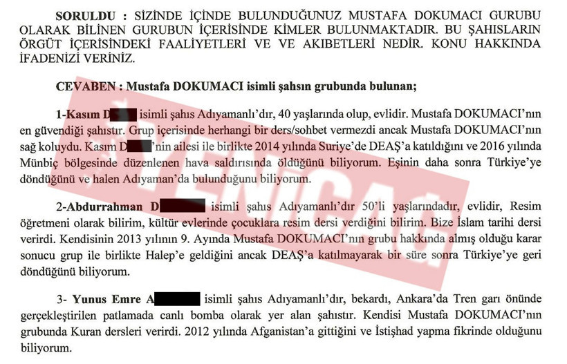 İtirafçı isim isim anlattı: İşte belgelerle Türkiye’deki IŞİD’çilerin listesi - Resim : 8