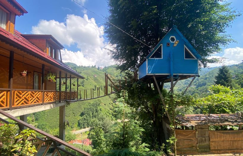 Karadeniz 'dehası' sının son keşfi: Uçuruma karşı asma köprülü bungalov - Resim: 10