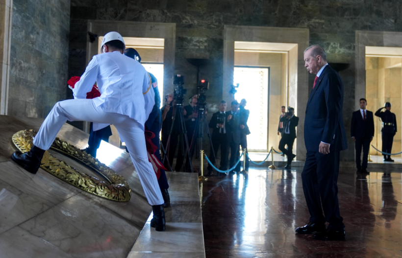 Cumhurbaşkanı Erdoğan ve Yüksek Askeri Şura Üyeleri Anıtkabir ziyareti gerçekleştirdi - Resim : 3