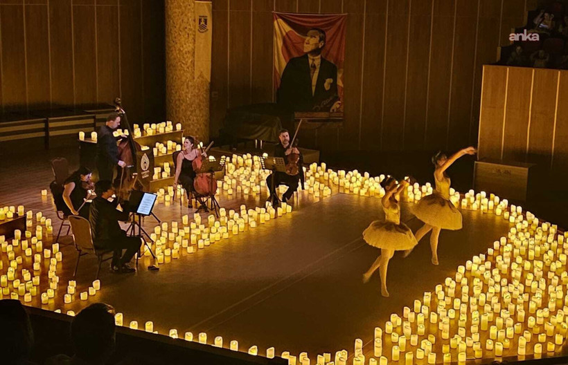 Mum ışığında bale büyüsü Bodrum'u mest etti: Candlelit Ballet/Golden Swan, Bodrum'da sahne aldı - Resim : 1