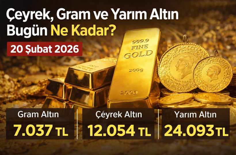 Çeyrek, Gram ve Yarım Altın ne kadar? 20 Şubat 2026 Cuma güncel altın fiyatları - Resim : 1