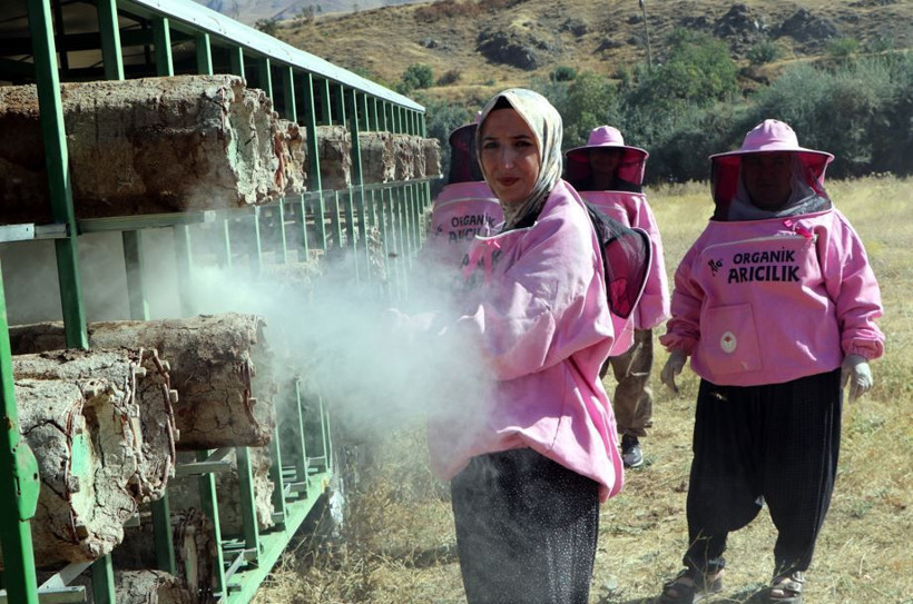 Bakteri ve virüslere karşı kalkan: ‘Pembe maskeli’ kadınlar kolları sıvadı - Resim: 7