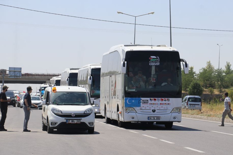 20 ülke tek yürek: Filistin konvoyu Türkiye’de coşkuyla karşılandı - Resim: 14