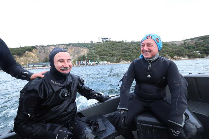 Başkan B&uuml;y&uuml;kakın daldı, g&ouml;rd&uuml; ve m&uuml;jdeyi verdi: İzmit K&ouml;rfezi canlanıyor - Resim : 7