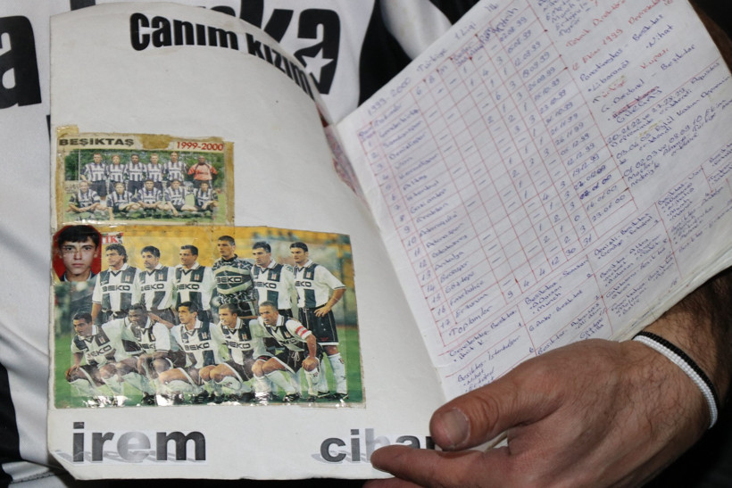 25 yıldır Beşiktaş’ın her maçını defterine kaydediyor - Resim : 1