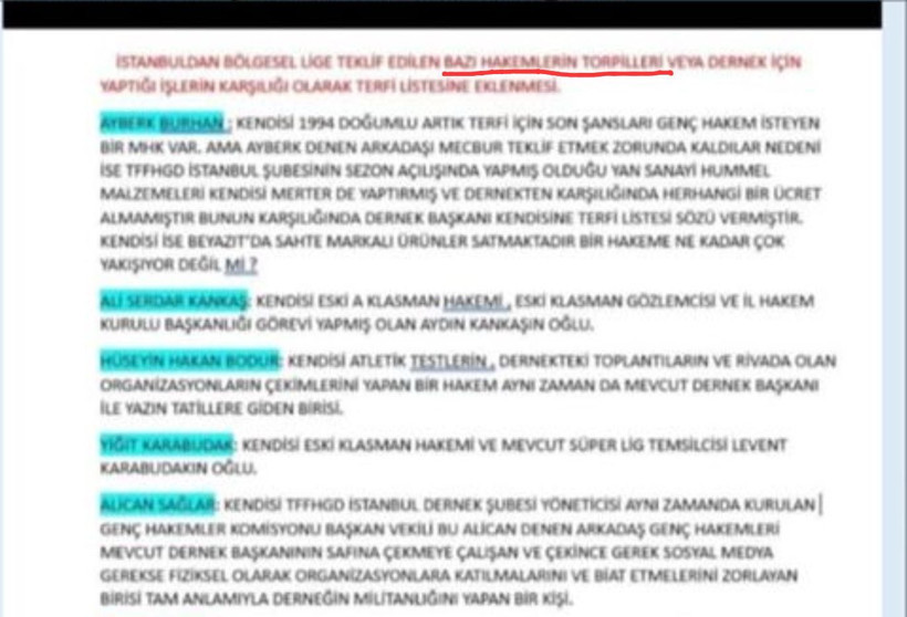 Türk futbolunu sarsacak yazışmalar ortaya çıktı: Torpil listesi ve hakem atamaları… - Resim : 6